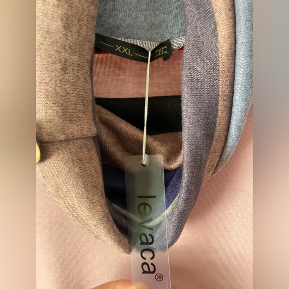 Levaca Long Sleeve Cowl Neck Button Tunic Top NWT - Picture 7 of 8